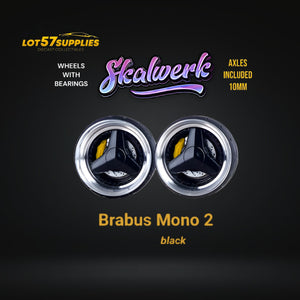 Custom Order Only - Skalwerk - BRABUS MONO 2 - BLACK - 1:64 (1 SET = 4 Wheels)