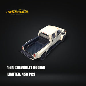 GOC Chevrolet KODIAK Pickup White 1:64 - Limited to 450 Pcs