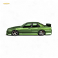 Mortal ER34 SKYLINE URAS Transparent Metallic Green 1:64