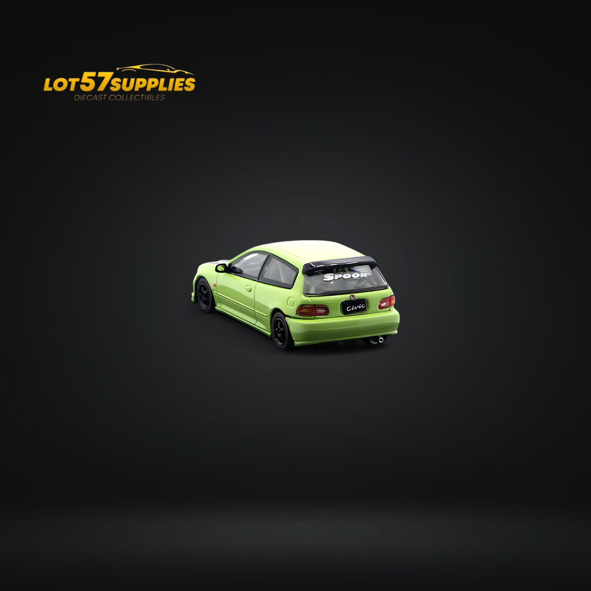 Street Weapon Honda Civic EG6 Thailand Modification Exhibition Spoon Green Livery 1:64 Limited to 400 Pcs