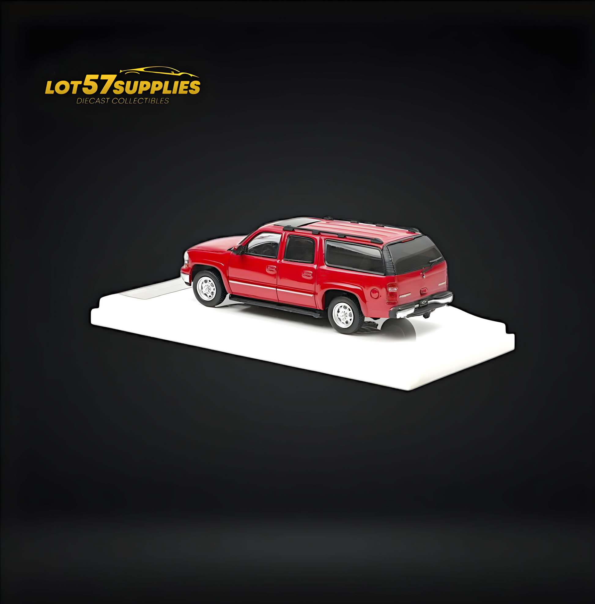 MK Miniatures 2003 Chevrolet Suburban in Red Limited Edition 1:64