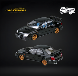 Furuya Subaru Impreza STi GD 8th Gen SEDAN in Black 1:64