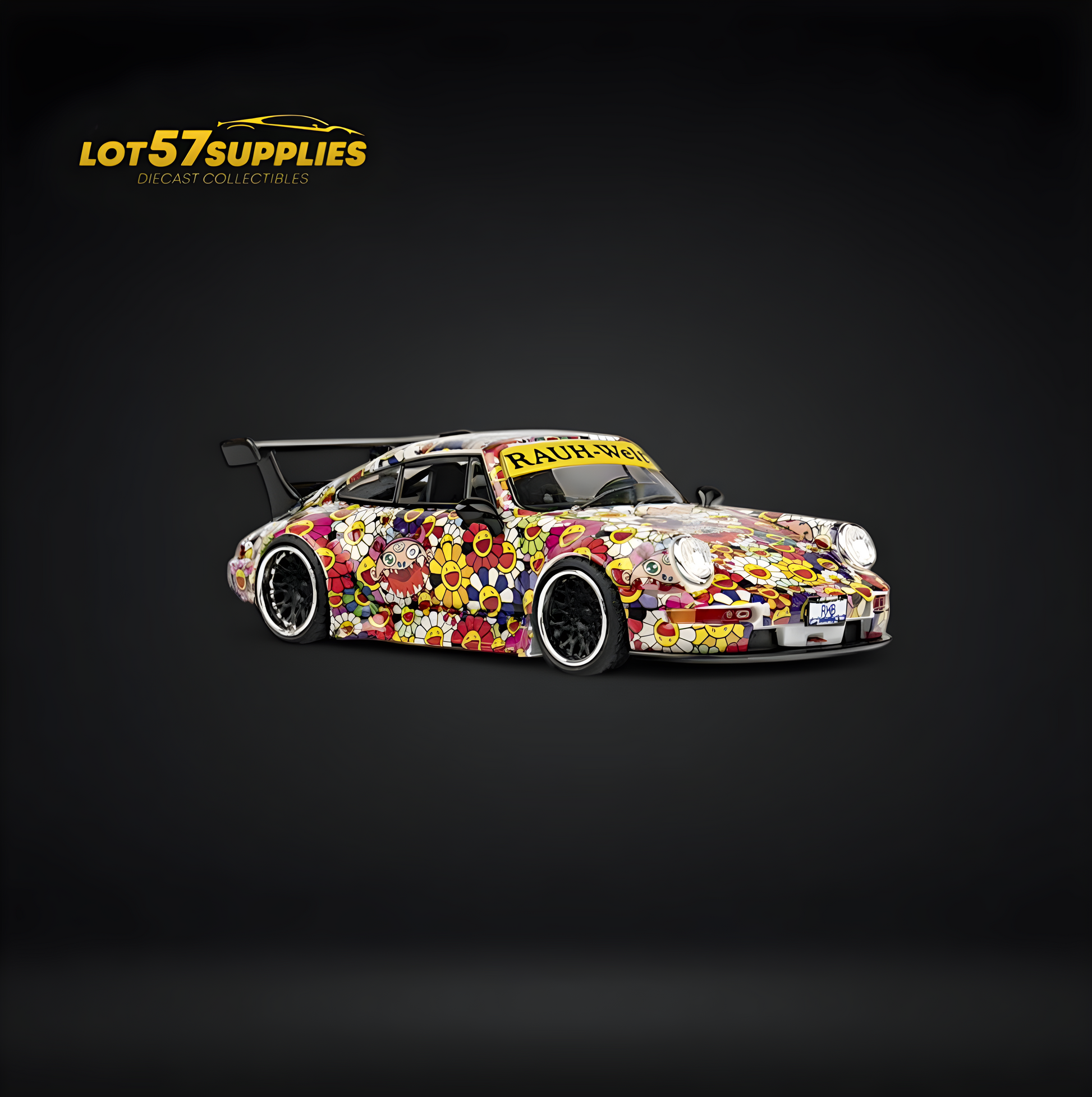 TPC Porsche RWB 964 Luminous Sunflower Colorful Livery 1:64