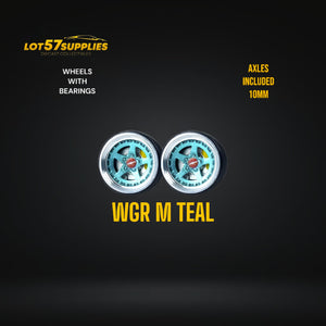 Custom Order Only - Skalwerk - WGR M TEAL - 1:64 (1 SET = 4 Wheels)