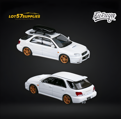 Furuya Subaru Impreza STi GD 8th Gen WAGON in Pearl White 1:64