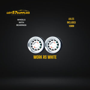 Custom Order Only - Skalwerk - WORK RS WHITE - 1:64 (1 SET = 4 Wheels)