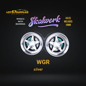 Custom Order Only - Skalwerk - WGR SILVER - 1:64 (1 SET = 4 Wheels)