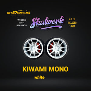 Custom Order Only - Skalwerk - KIWAMI MONO - WHITE - 1:64 (1 SET = 4 Wheels)