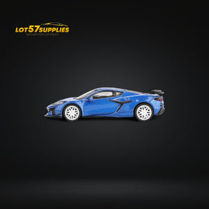 Mini-GT Chevrolet Corvette Z06 2023 Elkhart Lake Blue Metallic #892 1:64