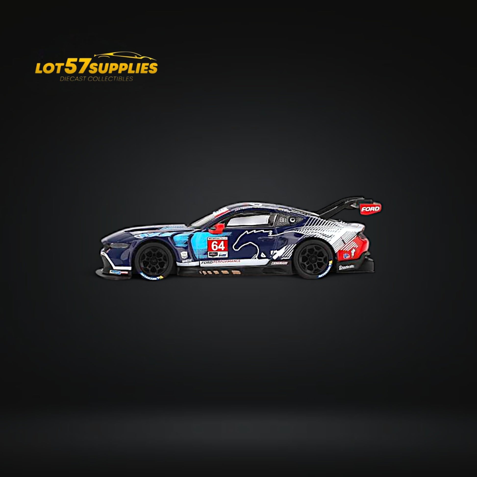 Mini-GT Ford Mustang GT3 #64 FMM 2024 IMSA Daytona 24 Hrs #898 1:64