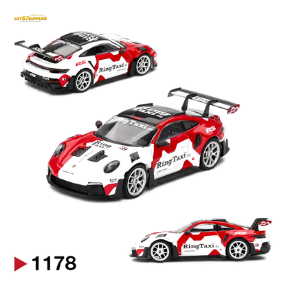 (Pre-Order) Mini GT Porsche 911 (992) GT3 RS Weissach RingTaxi.com 1:64