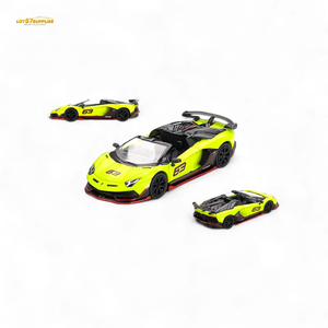 Mini-GT Lamborghini Aventador SVJ 63 Roadster Verde Shock #887 1:64
