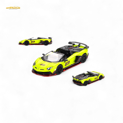 ミニカー MINI GT Lamborghini Aventador S Roadster In Stock) Mini GT #887 Lamborghini Aventador SVJ 63 Roadster