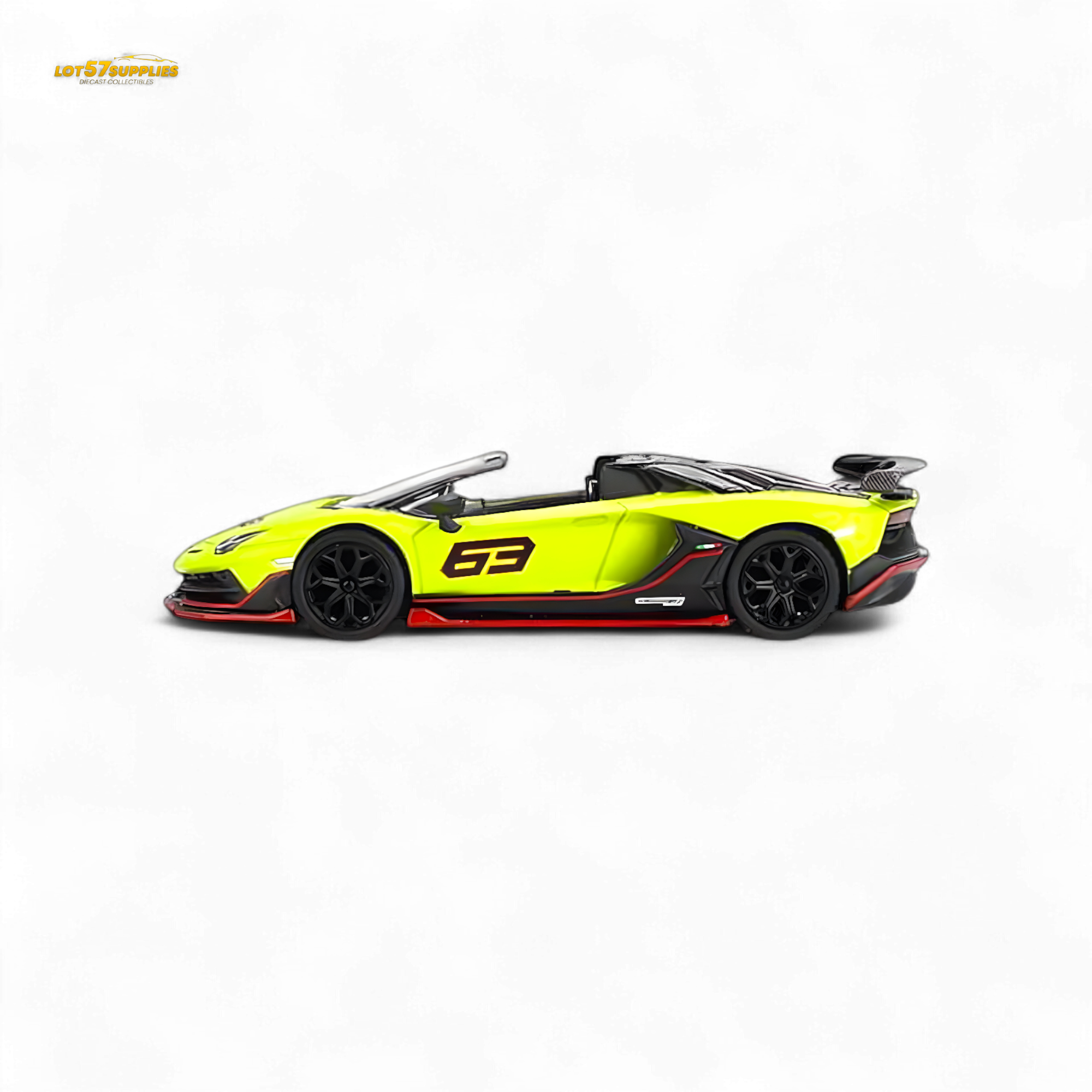 Mini-GT Lamborghini Aventador SVJ 63 Roadster Verde Shock