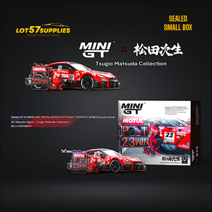 Mini-GT Nissan GT-R Nismo #23 "MOTUL AUTECH GT-T 2021" w/ Figure #875 1:64