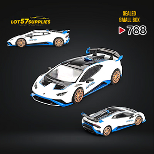 Mini-GT Lamborghini Huracán STO Bianco Asopo #788 1:64