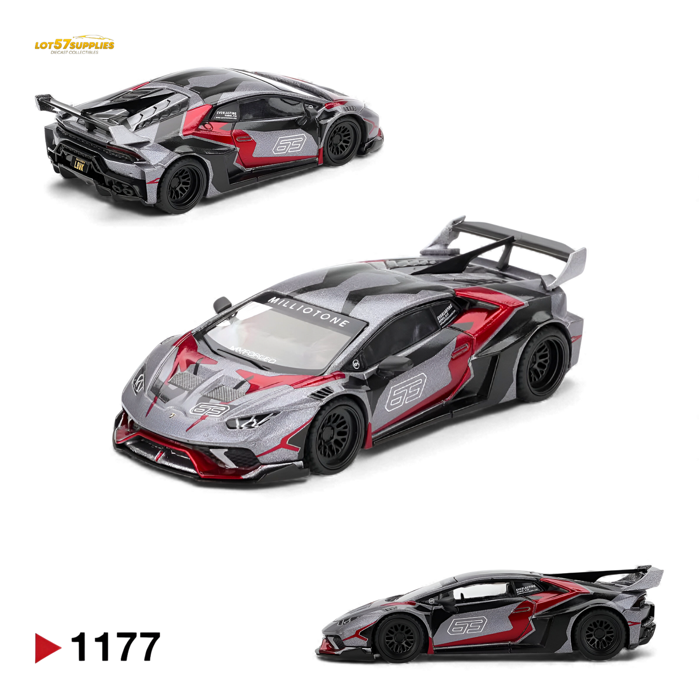 (Pre-Order) Mini GT LB Works Lamborghini Huracan GT RONIN 1:64