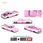 Mini GT x Kaido House Chevrolet Silverado Dually Vintage Spec V2 Pink 1:64 Diecast Model