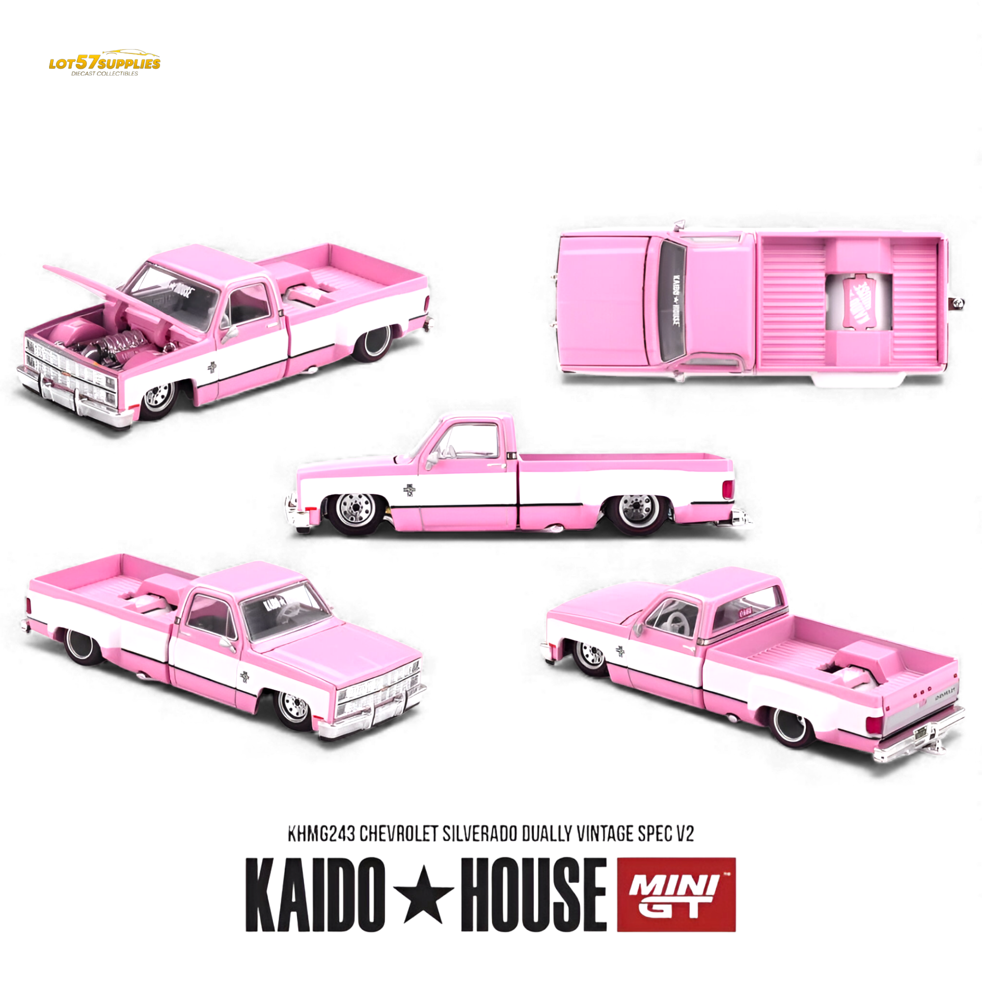 ミニカー KAIDO HOUSE Chevrolet Silverado Dually Preorder] Kaido House x Mini GT Chevrolet Silverado Dually Vintage