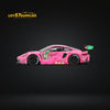 Mini-GT Porsche 911 GT3 R #80 GTD AO Racing 2023 IMSA Virginia Roxy Pink #872 1:64 MGT00872