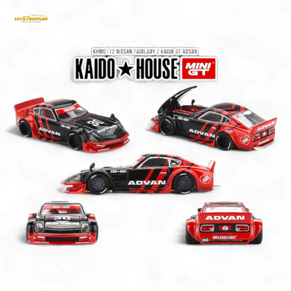 MINIGT KAIDO★HOUSE KANJO ADVAN カスタム 2セット Mini GT Nissan Fairlady Z Kaido House ADVAN Livery 1:64