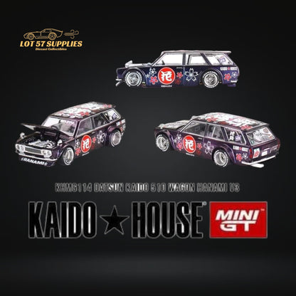 Mini GT x Kaido House Datsun KAIDO 510 Wagon HANAMI V3 1:64 KHMG114