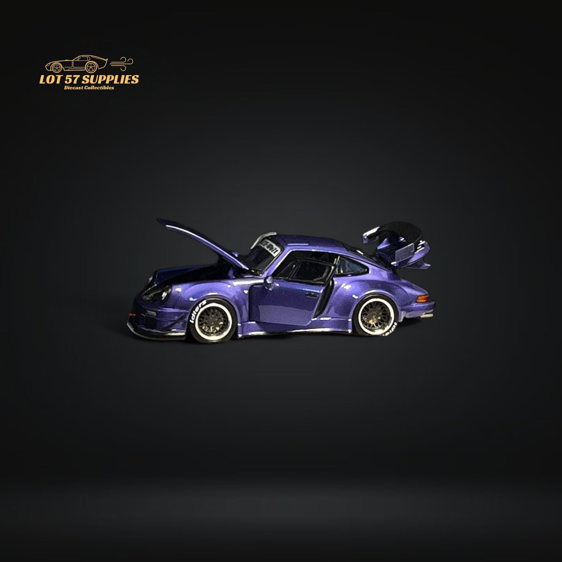 PGM Porsche 930 RWB Violet Purple Fully Openable Luxury Base 1:64 PGM-640207-ORD