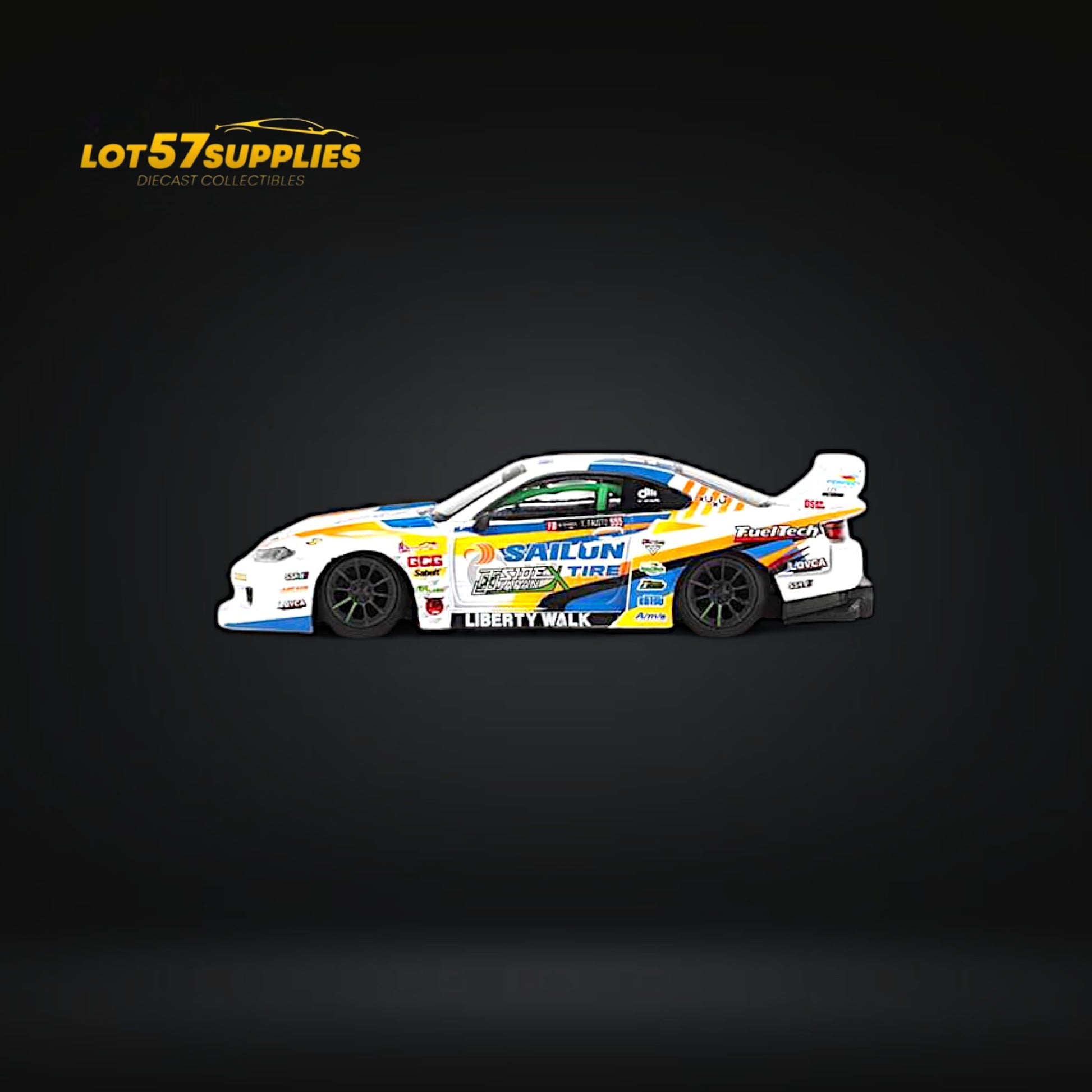Mini-GT Nissan LB-Super Silhouette S15 Silvia 2023 Formula Drift Japan #895 1:64