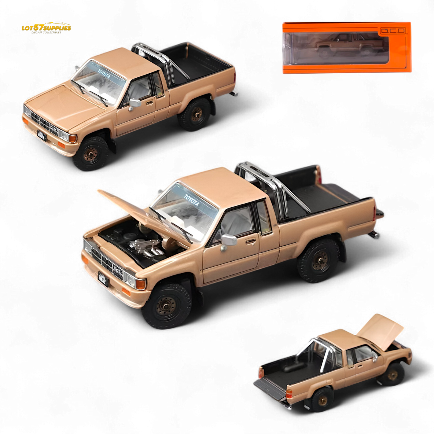 GCD Toyota Hilax SR5 in Gold 1:64 KS-062-516