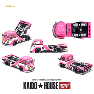 Mini GT x Kaido House Volkswagen T1 Pink 1:64 Diecast Model