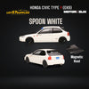 MOTORHELIX Honda Civic Type R EK9 Spoon White With Magnetic Hood 1:64