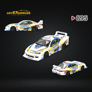 Mini-GT Nissan LB-Super Silhouette S15 Silvia 2023 Formula Drift Japan #895 1:64