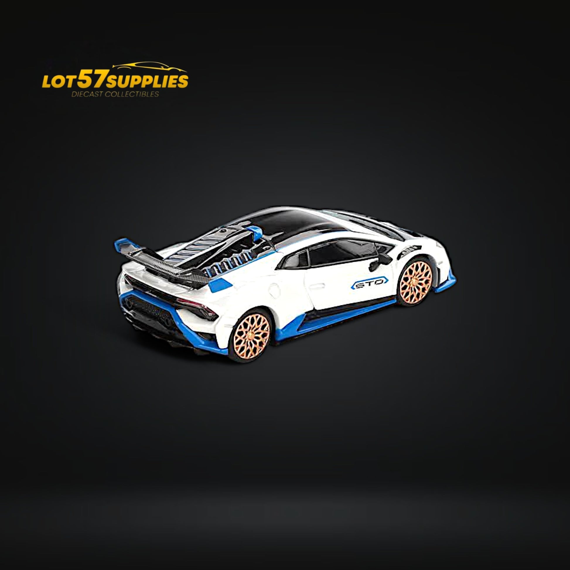 Mini-GT Lamborghini Huracán STO Bianco Asopo #788 1:64