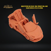 Rhino Model Aventador LP700-4 Roadster Openable in Yellow 1:64