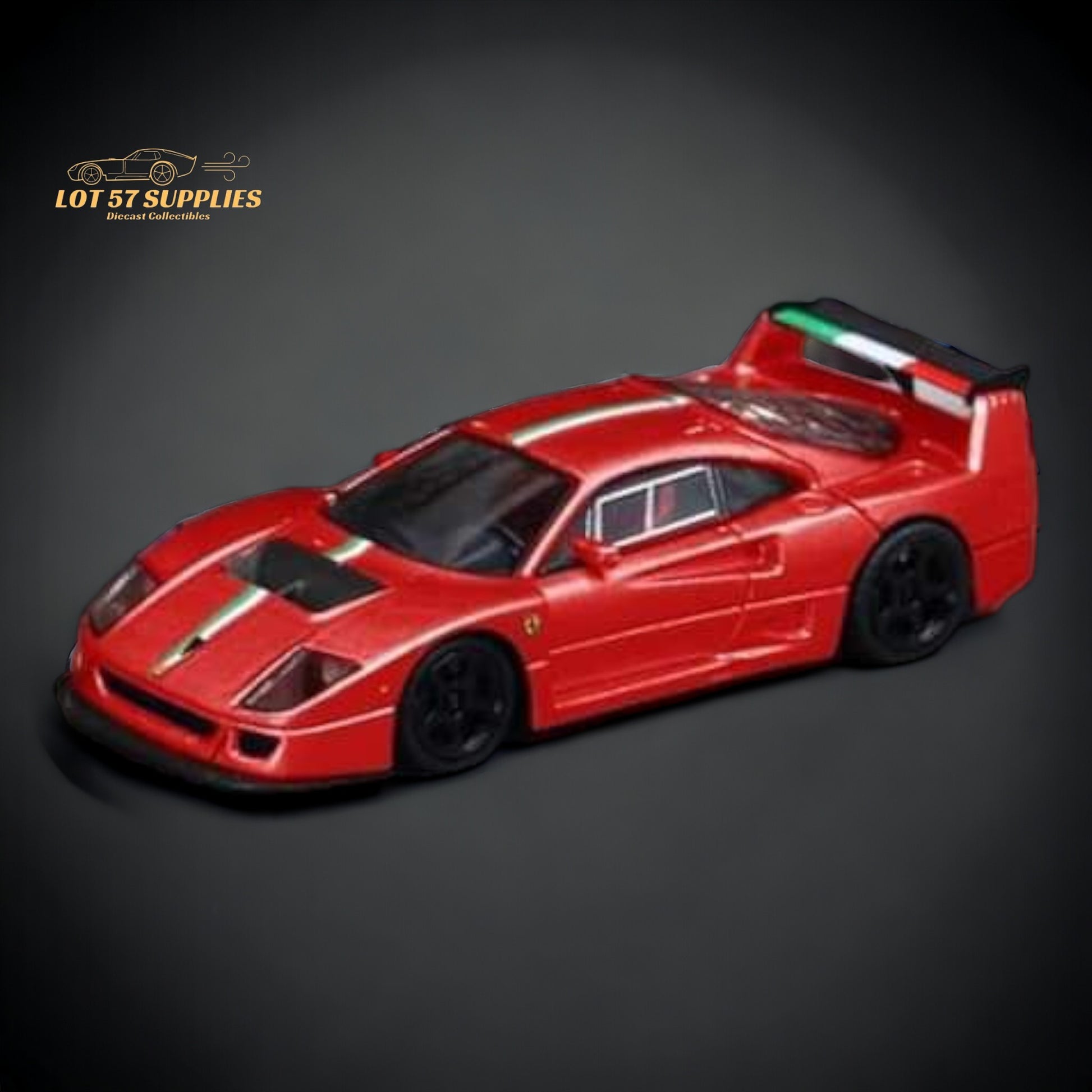 Stance Hunters Ferrari F40 LM Italian Stripe Red 1:64