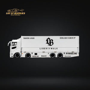 GCD x LWBK Mitsubishi Fuso Super Great LBWK White Truck 1:64