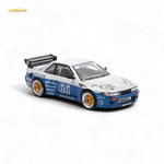 PopRace Nissan Silvia S13 Moontech Blue 1:64 Diecast Model