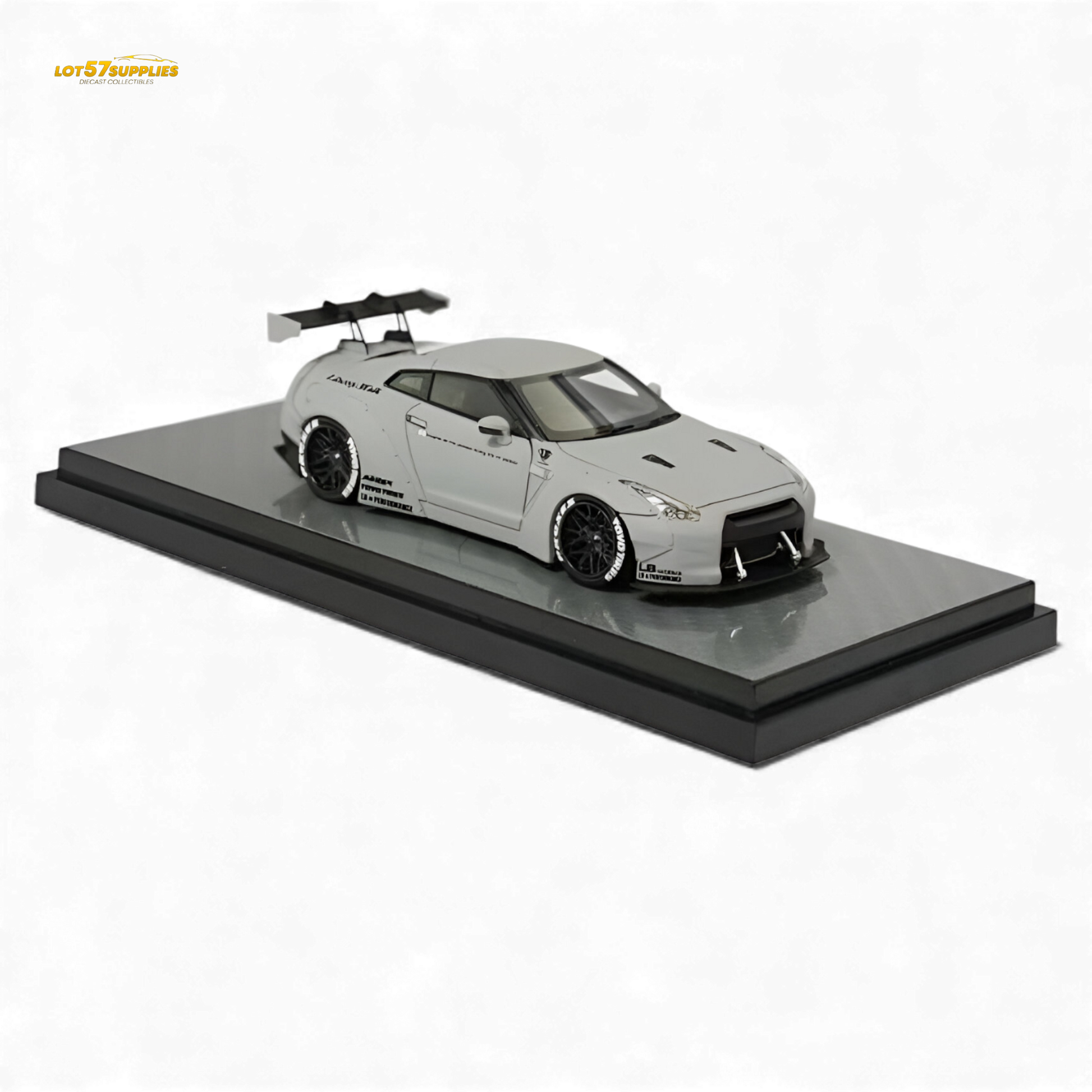 Error404 Nissan Skyline GT-R R35 Fighter Grey 1:64 Diecast Model