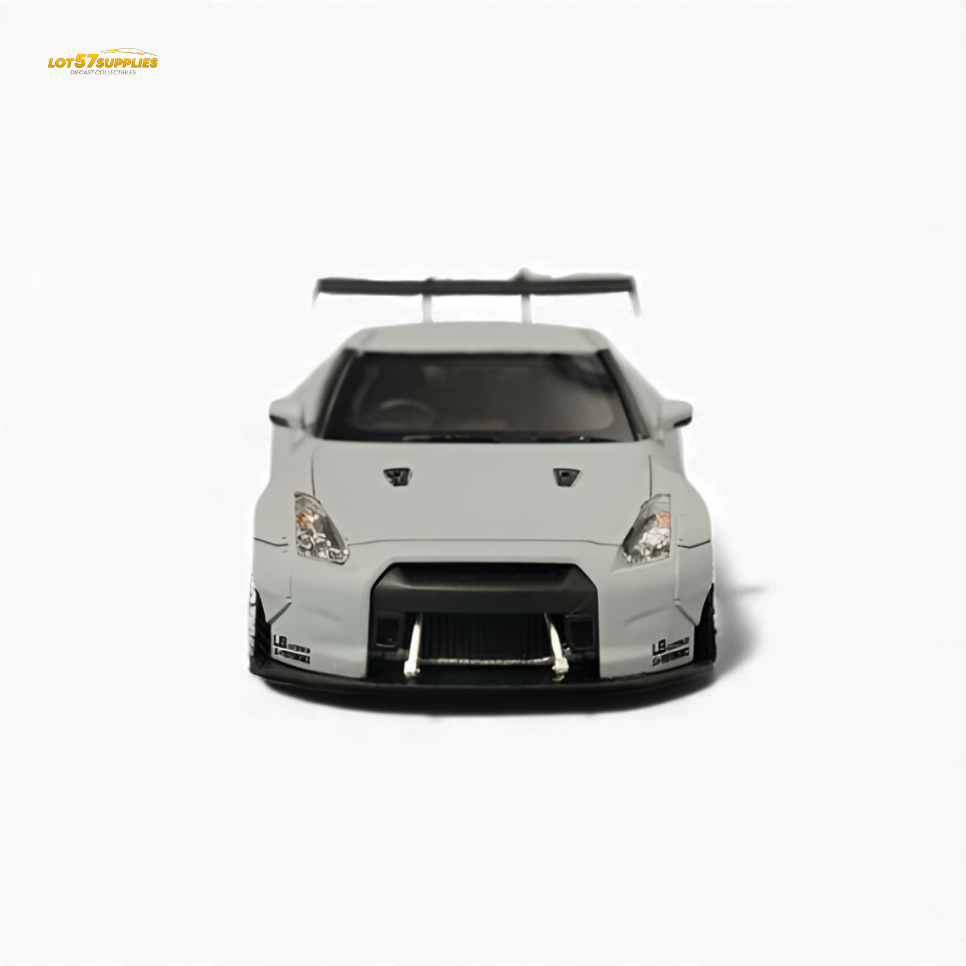 Error404 Nissan Skyline GT-R R35 Fighter Grey 1:64 Diecast Model