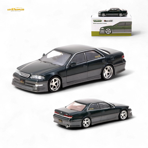 Tarmac Works Global64 VERTEX Toyota Mark II JZX100 Dark Green Metallic 1:64 T64G-024-GR