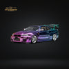 Fuji Skyline GT-R R34 Nismo Z-Tune High Wing Gradient Purple 1:64