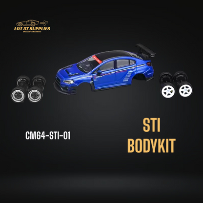 CM Model Subaru WRX STI Body Kit Blue Varis 1:64 CM64-STI-01