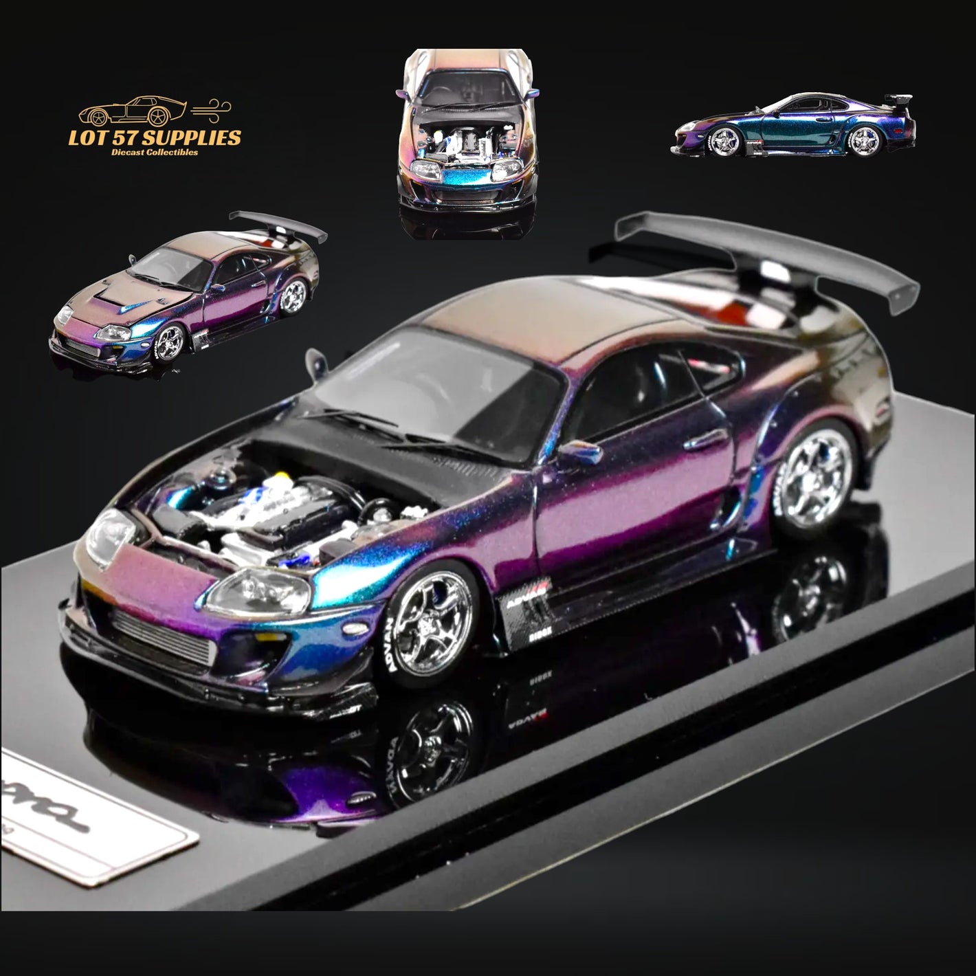 YM Model Toyota Supra JZA80 Chameleon 299 Pcs 1:64