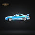Stance Hunters Skyline GT-R R34 Z-Tune Guru Chrome Blue 888pcs 1:64