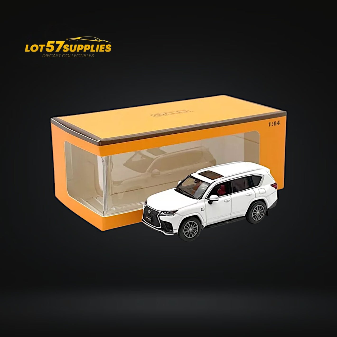 GCD Lexus LX600 Sport White w/ Active Suspension 1:64