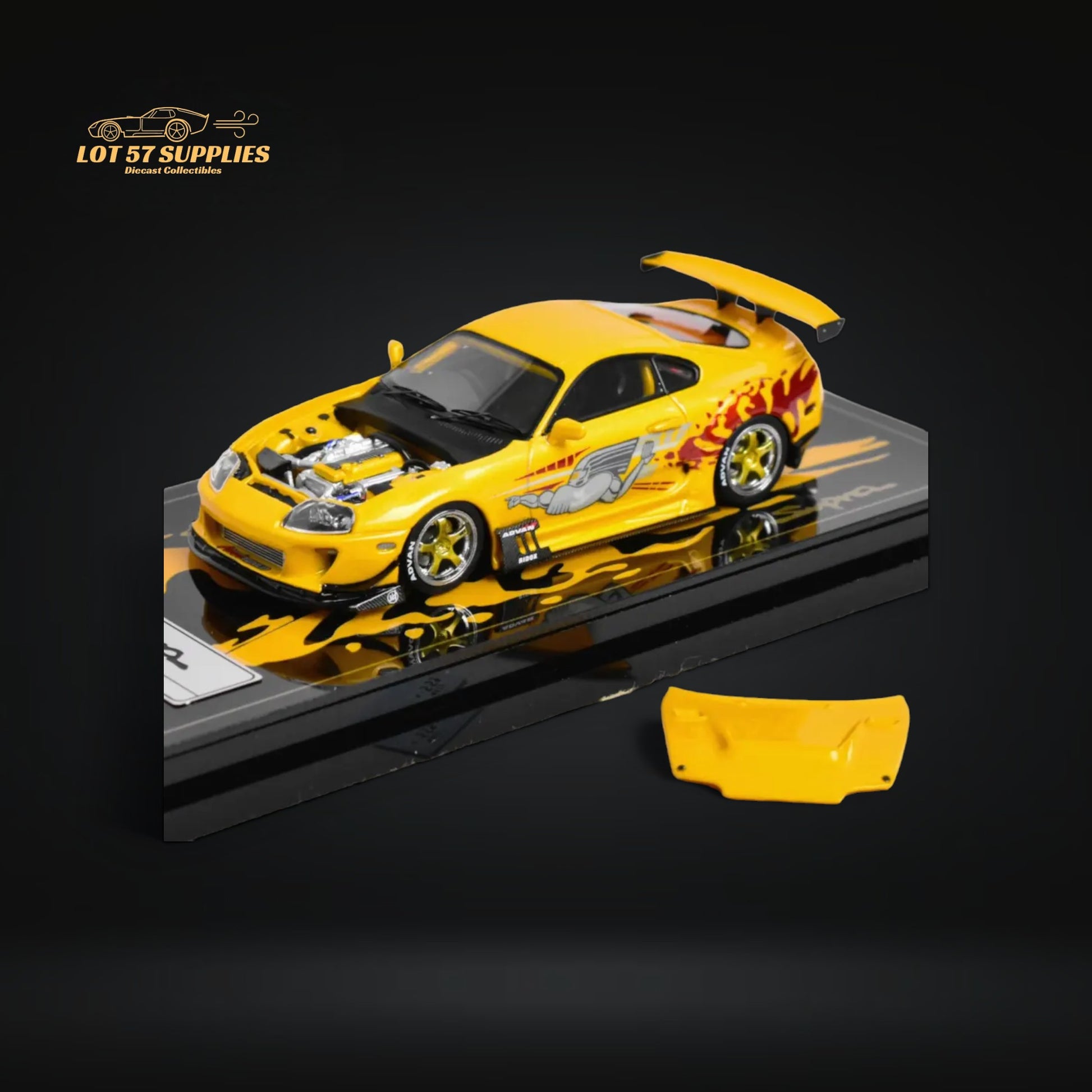 YM Model Toyota Supra JZA80 Paul Walker Need For Speed Tribute 299 Pcs V2 1:64