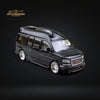 GOC GMC Savana Van Lowered Modified Black 1:64 Limtied to 800 PCS