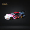 King Model Porsche RWB964 Akiba Mecha livery #96 Gold Rims 1:64 Limited to 499 Pcs