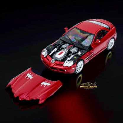 Street Weapon Mercedes Benz McLaren SLR in Red With Detachable Hood 1:64