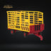 Greenlight Bale Throw Wagon Yellow and Red Down On The Farm Series 7 48070 1:64